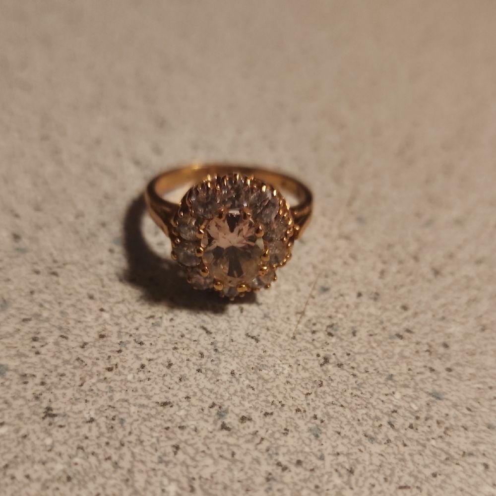 Elegant Gold and Silver Tone Women's Ring, Size 9